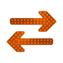 Set 2 sageti luminoase LED pulsante - dirijare trafic - montabile pe utilajele ce opereaza pe drumurile publice